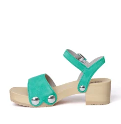 SOFTCLOX Penny Kaschmir Turkis (Natur)-Frau Sandaletten