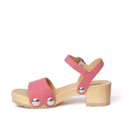 SOFTCLOX Penny Vegan Velourseffekt Rosa (Natur)-Frau Sandaletten