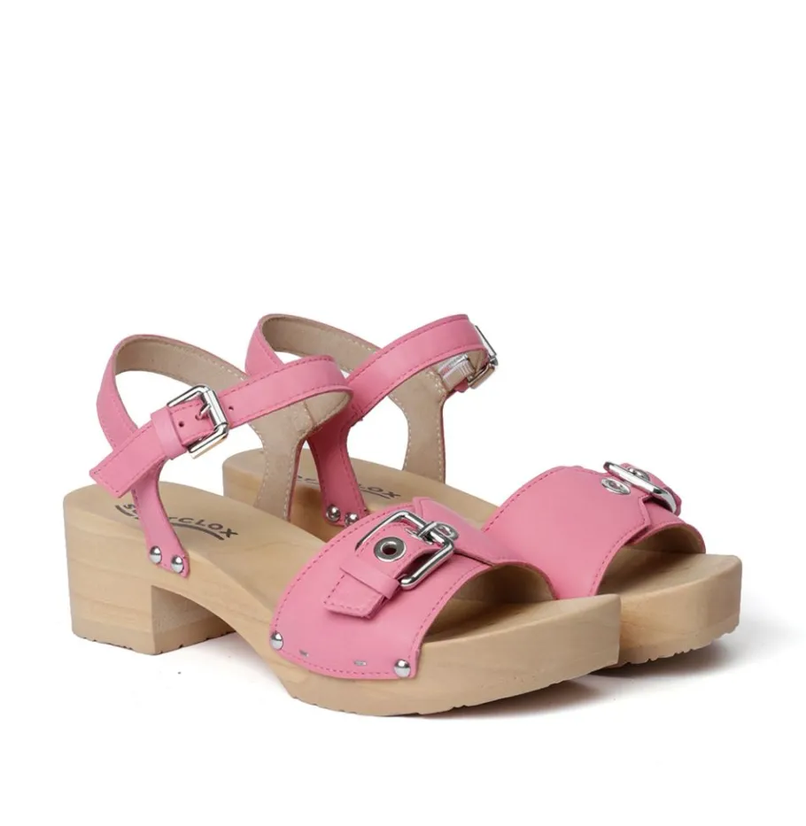 SOFTCLOX Pepita Nappa Bubblegum (Natur)-Frau Sandaletten