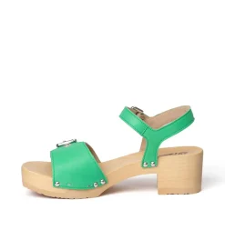 SOFTCLOX Pepita Nappa Jadegrun (Natur)-Frau Sandaletten