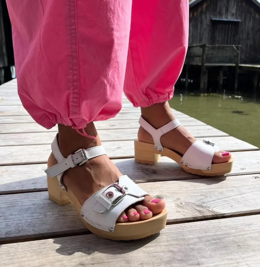 SOFTCLOX Pepita Nappa Weis (Natur)-Frau Sandaletten