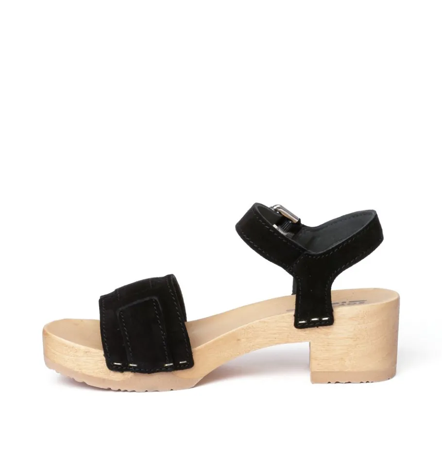 SOFTCLOX Peppina Kaschmir Schwarz (Natur)-Frau Sandaletten