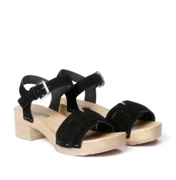 SOFTCLOX Peppina Kaschmir Schwarz (Natur)-Frau Sandaletten