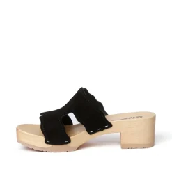 SOFTCLOX Pernilla Kaschmir Schwarz (Natur)-Frau Pantoletten