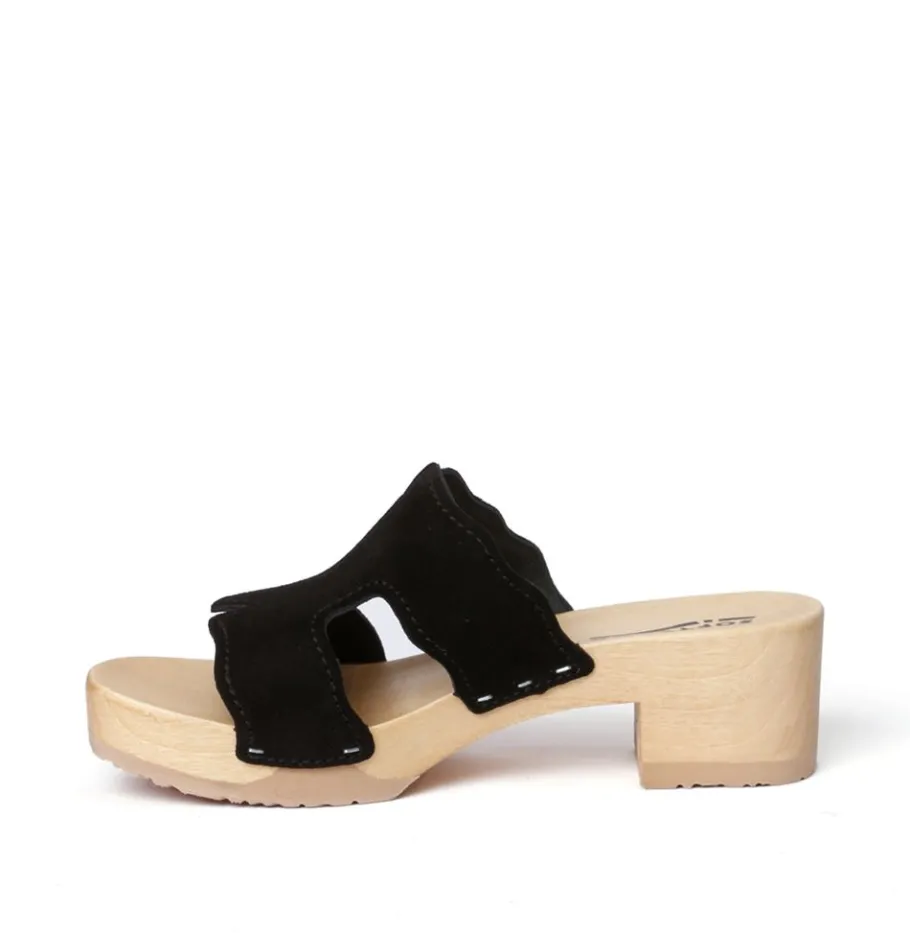 SOFTCLOX Pernilla Kaschmir Schwarz (Natur)-Frau Pantoletten