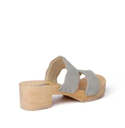 SOFTCLOX Pernilla Nubuk Helloliv (Natur)-Frau Pantoletten