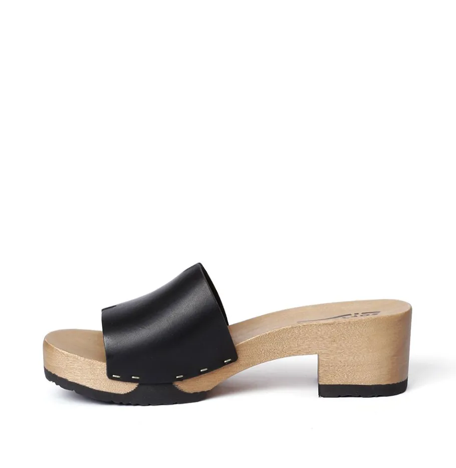 SOFTCLOX Pirella Softnappa Schwarz (Hazelnut)-Frau Pantoletten