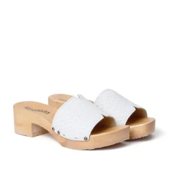 SOFTCLOX Pirella Twist Bianco (Natur)-Frau Pantoletten