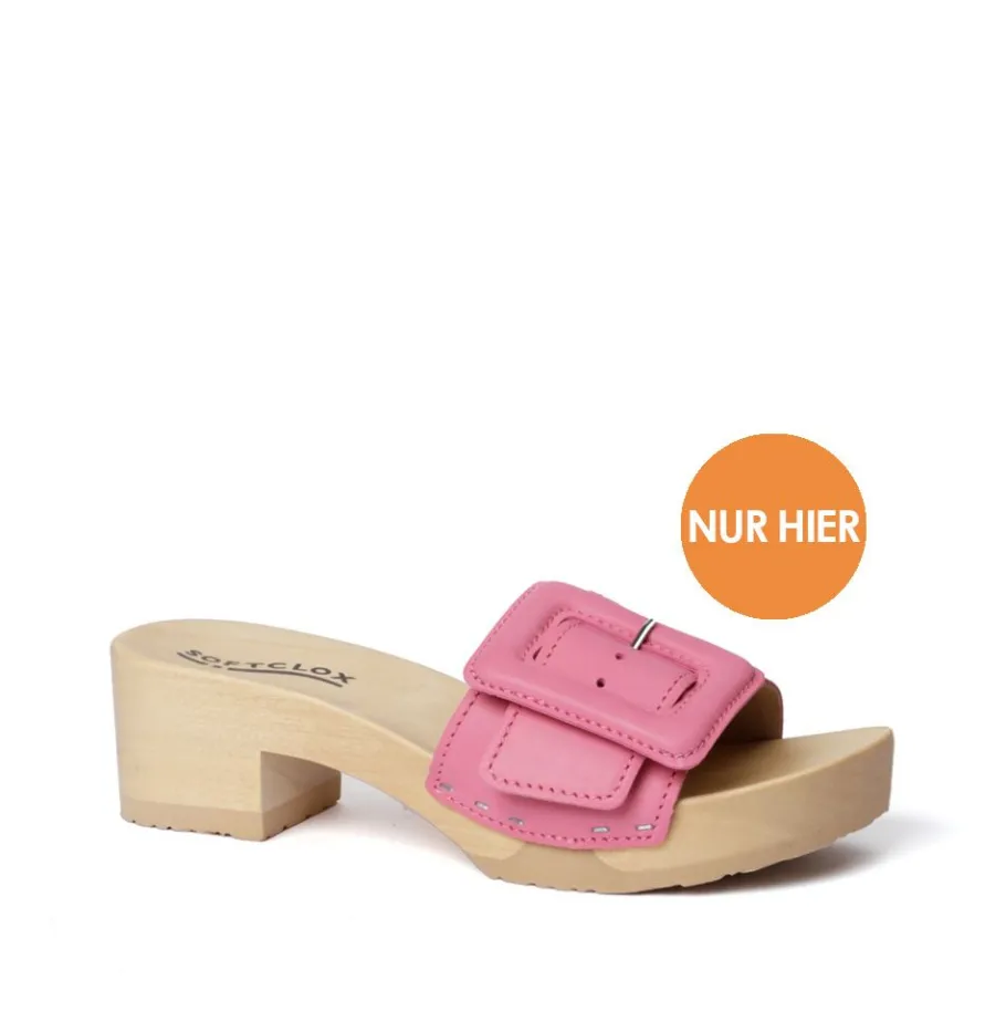 SOFTCLOX Pita Nappa Bubblegum (Natur)-Frau Pantoletten