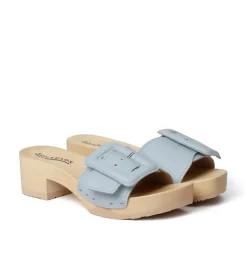 SOFTCLOX Pita Nappa Powder Blue (Natur)-Frau Pantoletten