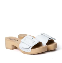 SOFTCLOX Pita Nappa Weis (Natur)-Frau Pantoletten