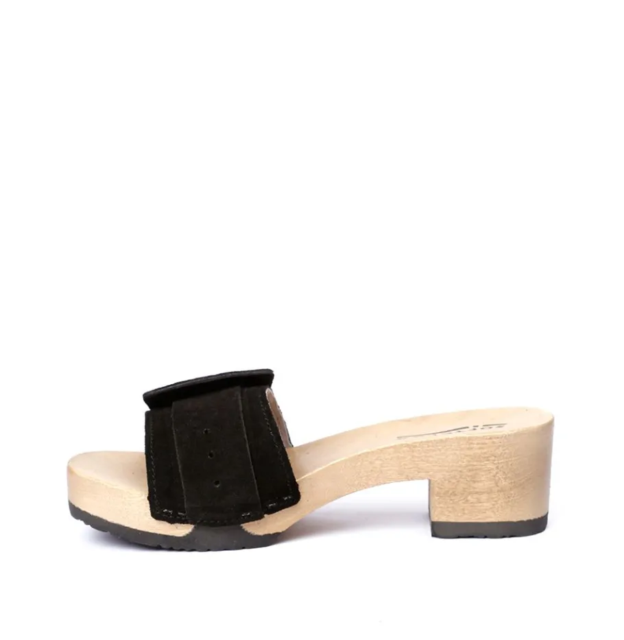 SOFTCLOX Polli Kaschmir Schwarz (Hazelnut)-Frau Pantoletten