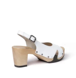 SOFTCLOX Raike Silklack Weiss (Hazelnut)-Frau Sandaletten