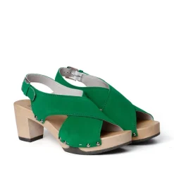 SOFTCLOX Riana Kaschmir Fashiongreen (Hazelnut)-Frau Sandaletten