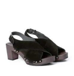 SOFTCLOX Riana Kaschmir Schwarz (Dunkel)-Frau Sandaletten