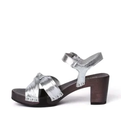 SOFTCLOX Rike Perlato Silber (Dunkel)-Frau Sandaletten