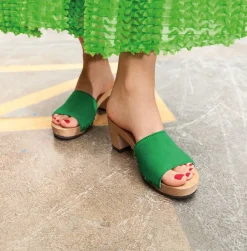 SOFTCLOX Romy Kaschmir Fashiongreen (Hazelnut)-Frau Pantoletten