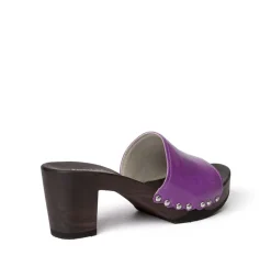 SOFTCLOX Romy Lack Lila (Dunkel)-Frau Pantoletten