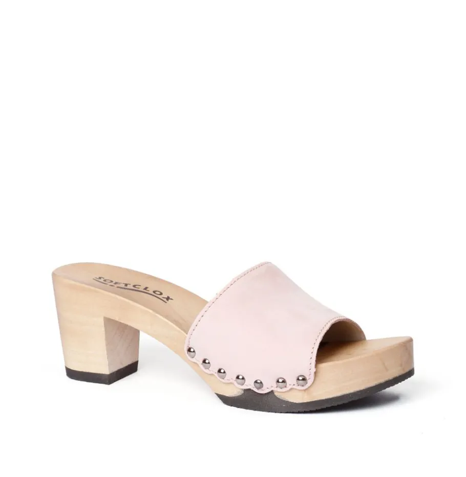 SOFTCLOX Romy Nubuk Puder (Hazelnut)-Frau Pantoletten