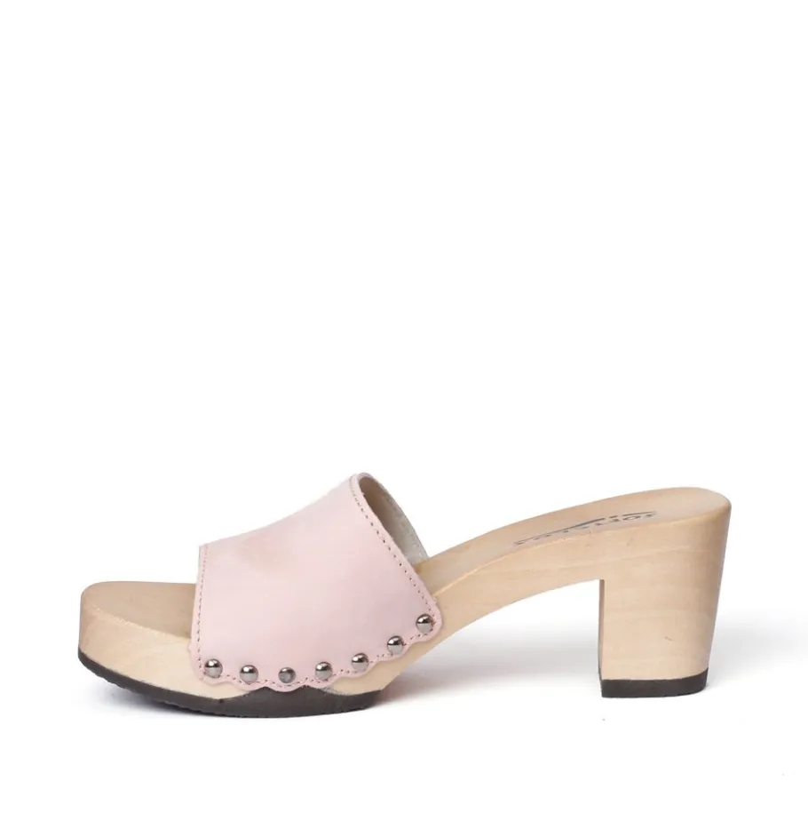 SOFTCLOX Romy Nubuk Puder (Hazelnut)-Frau Pantoletten