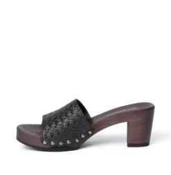 SOFTCLOX Romy Twist Schwarz (Dunkel)-Frau Pantoletten