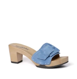 SOFTCLOX Ronja Jeanslook Blau (Hazelnut)-Frau Pantoletten