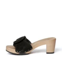 SOFTCLOX Ronja Kaschmir Schwarz (Hazelnut)-Frau Pantoletten