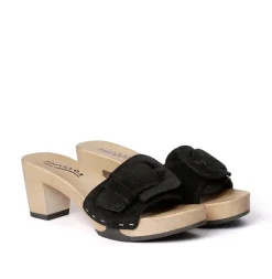 SOFTCLOX Ronja Kaschmir Schwarz (Hazelnut)-Frau Pantoletten