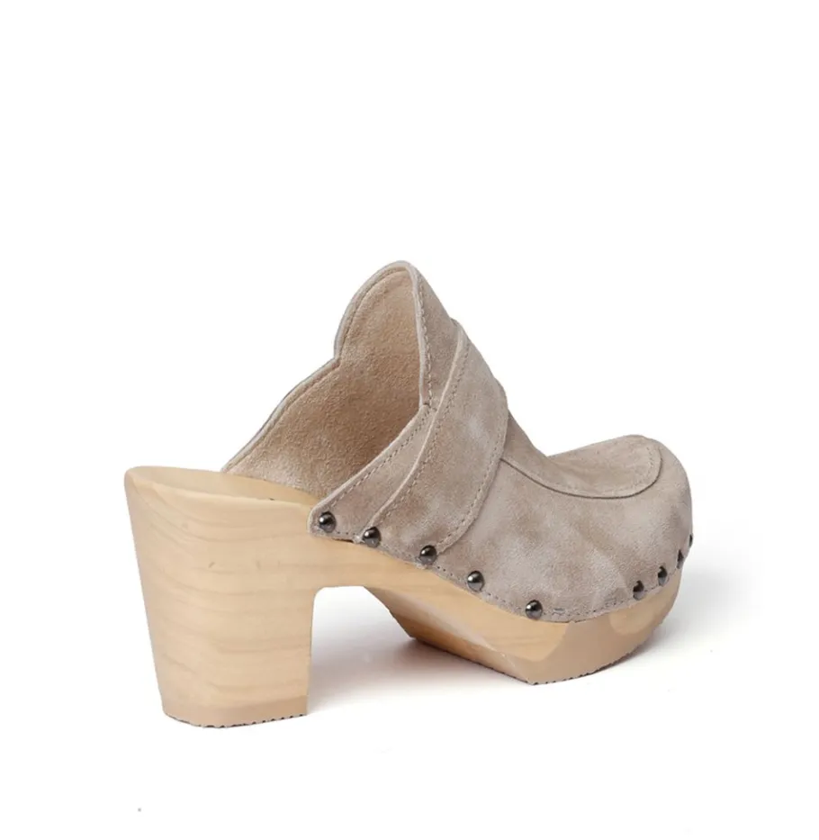 SOFTCLOX Shelly Kaschmir Taupe (Natur)-Frau Clogs