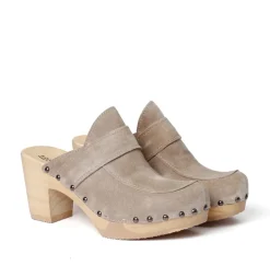 SOFTCLOX Shelly Kaschmir Taupe (Natur)-Frau Clogs