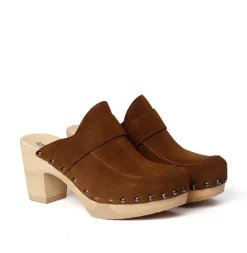 SOFTCLOX Shelly Kaschmir Whiskey (Natur)-Frau Clogs