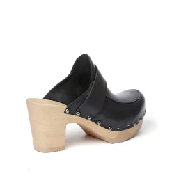 SOFTCLOX Shelly Nappa Schwarz (Natur)-Frau Clogs