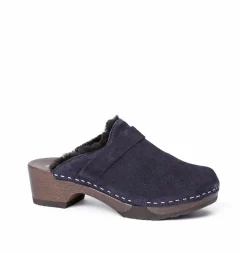 SOFTCLOX Taira Kaschmir/Lf Dark Ocean (Dunkel)-Frau Clogs