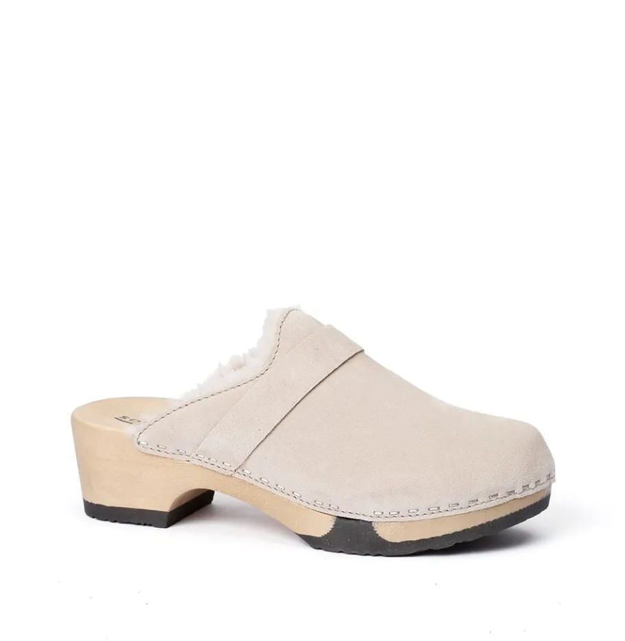 SOFTCLOX Taira Kaschmir/Lf Leinen (Hazelnut)-Frau Clogs