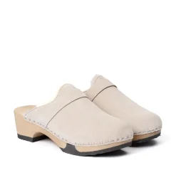 SOFTCLOX Taira Kaschmir/Lf Leinen (Hazelnut)-Frau Clogs