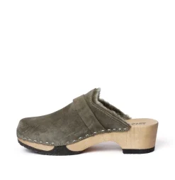 SOFTCLOX Taira Kaschmir/Lf Oliv (Hazelnut)-Frau Clogs