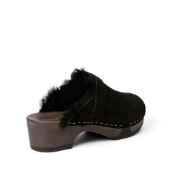 SOFTCLOX Taira Kaschmir/Lf Schwarz (Dunkel)-Frau Clogs