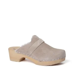 SOFTCLOX Taira Kaschmir/Lf Taupe (Natur)-Frau Clogs