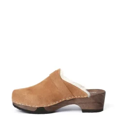 SOFTCLOX Taira Kaschmir/Lf Walnut-Frau Clogs