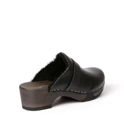 SOFTCLOX Taira Nappa/Lf Schwarz (Dunkel)-Frau Clogs