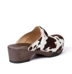 SOFTCLOX Tamina Animalprint Kuh (Dunkel)-Frau Clogs