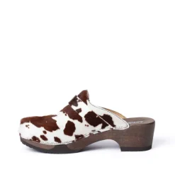 SOFTCLOX Tamina Animalprint Kuh (Dunkel)-Frau Clogs
