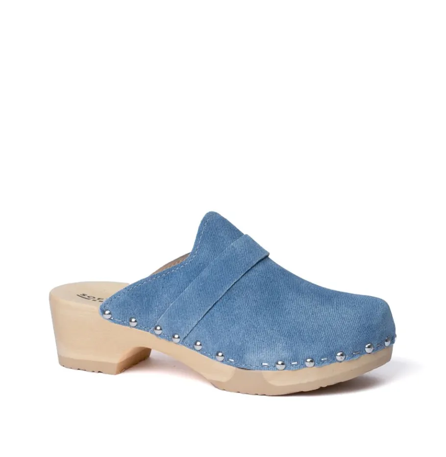 SOFTCLOX Tamina Jeanslook Blau (Natur)-Frau Clogs