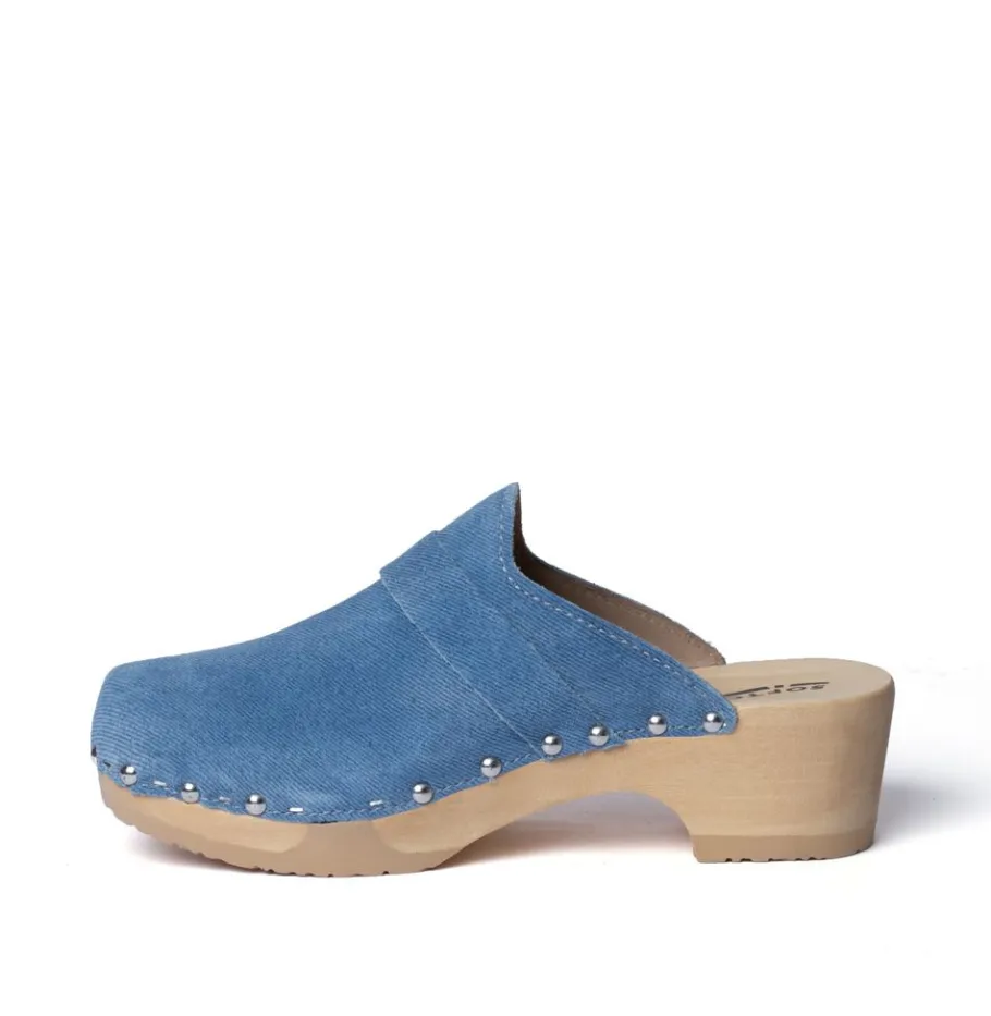 SOFTCLOX Tamina Jeanslook Blau (Natur)-Frau Clogs