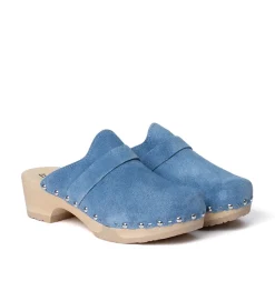 SOFTCLOX Tamina Jeanslook Blau (Natur)-Frau Clogs