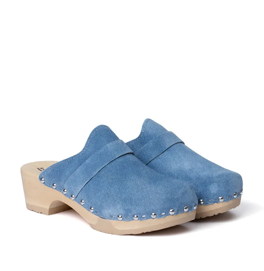 SOFTCLOX Tamina Jeanslook Blau (Natur)-Frau Clogs