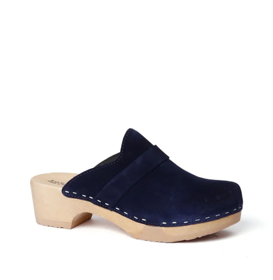 SOFTCLOX Tamina Kaschmir Midnight (Natur)-Frau Clogs
