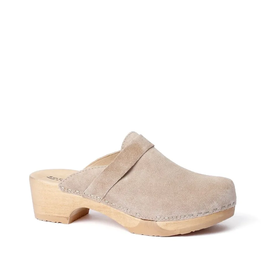 SOFTCLOX Tamina Kaschmir Taupe (Natur)-Frau Clogs