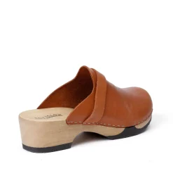 SOFTCLOX Tamina Softnappa Cognac (Hazelnut)-Frau Clogs