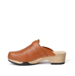 SOFTCLOX Tamina Softnappa Cognac (Hazelnut)-Frau Clogs